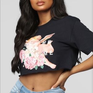 Fashion Nova Love Me Or Leave Me Crop Top